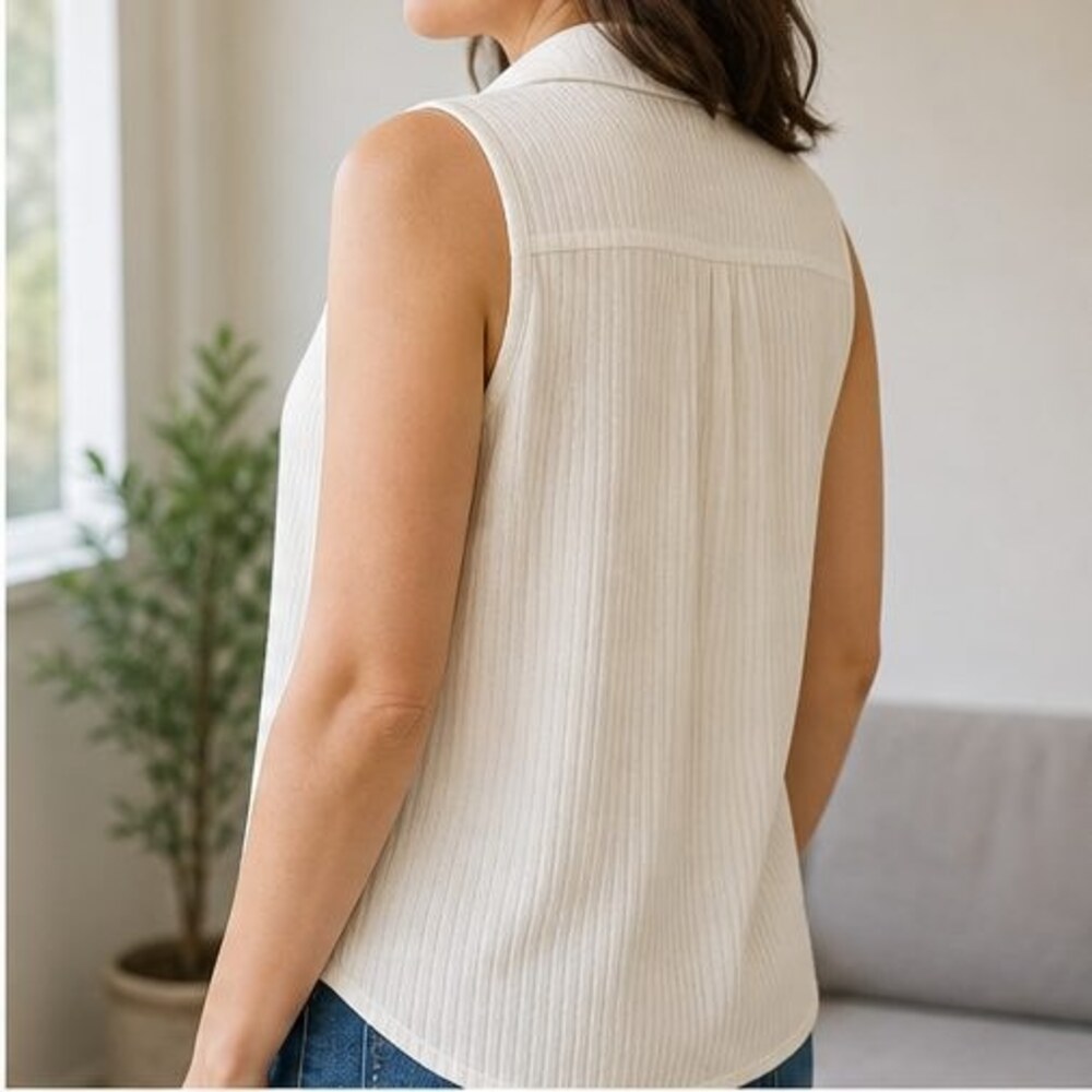 Ivory Smocked Top - Picture 3 of 6